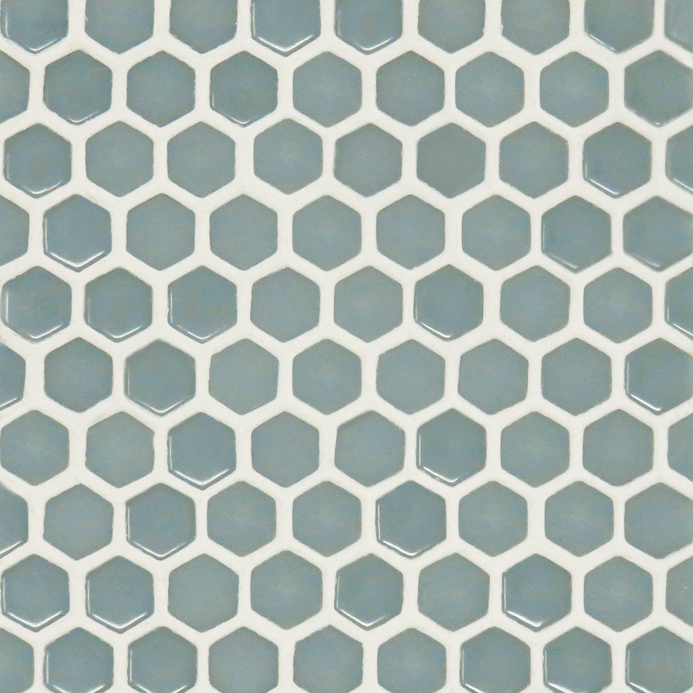 経典 Glass Cloud Hex Micro Mosaic Delaware of Market Tile – Tile その他