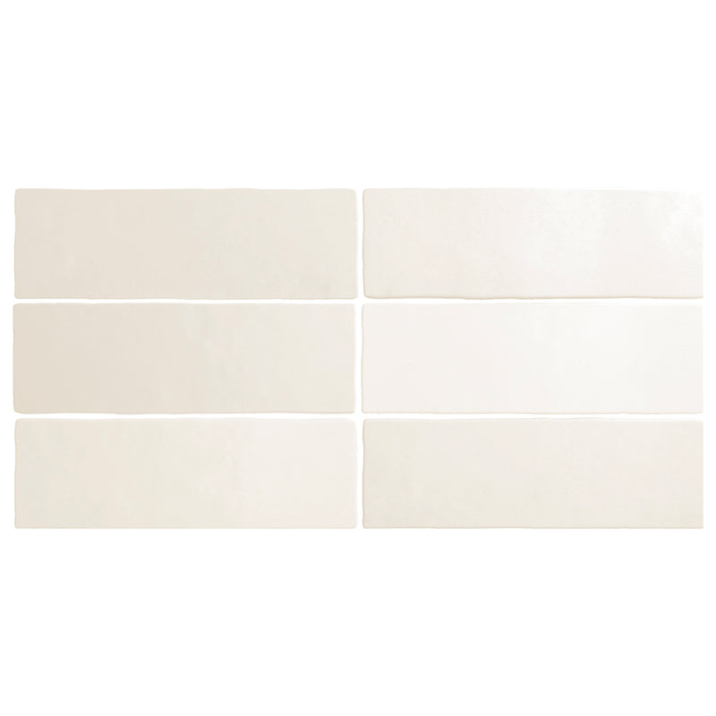 Patina 2.5x8 Chalk White Matte Subway Ceramic Tile