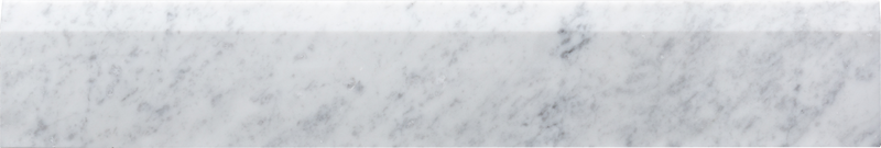 White Carrara Polished Deep Single Bevel Threshold