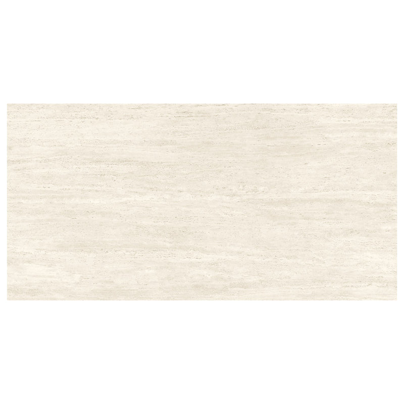 Marvel Travertino White Hammered Finish Porcelain Slab
