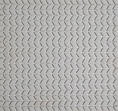 Micro Chevron Frost Glass Mosaic Tile