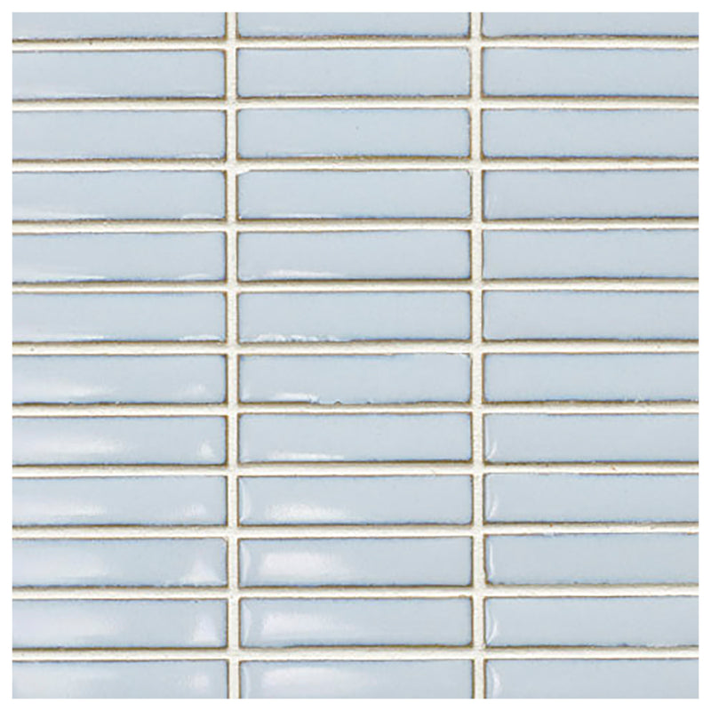 Makai Stacked Cumulus Gloss Mosaic Tile