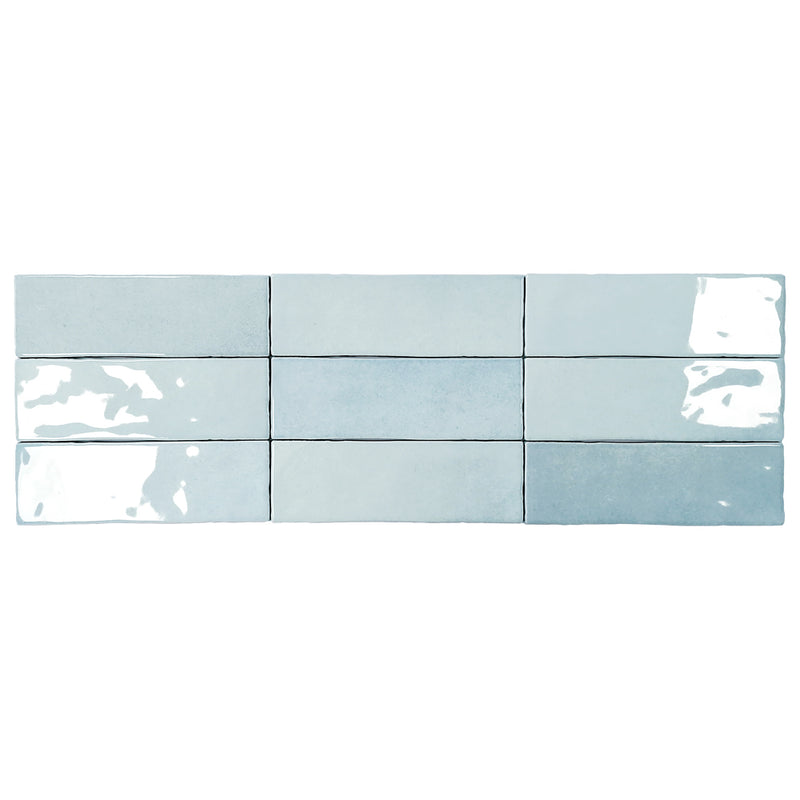 Kai 2.5X8 Opal Blue Gloss Subway Tile
