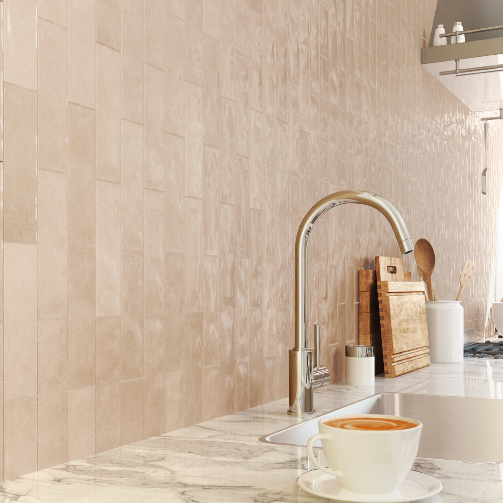 Kai 2.5X8 Oyster Cream Gloss Subway Tile | Tile Market of Delaware