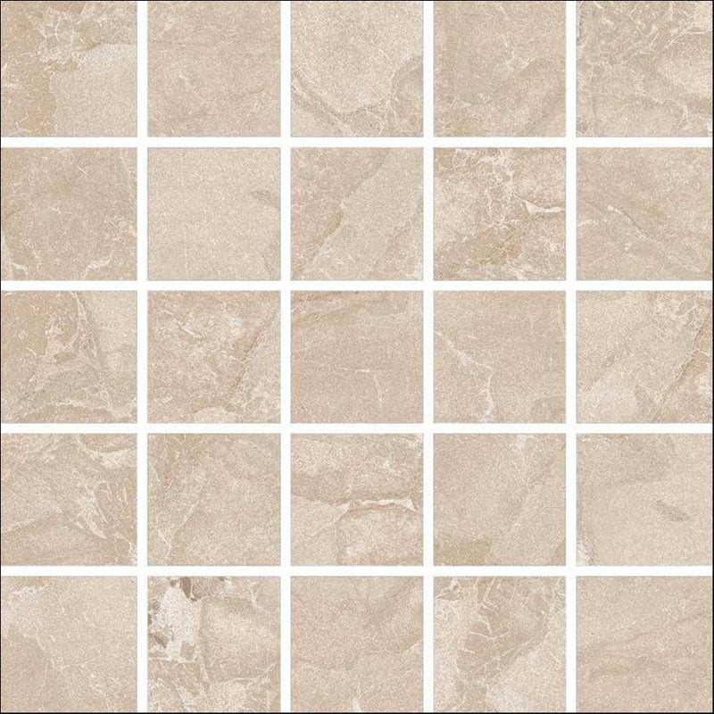 Lava 2x2 Beige Mosaic Porcelain Tile