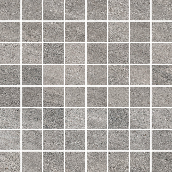 Meta Quartz 1.5x1.5 Mosaic Gray Rectified Porcelain Tile