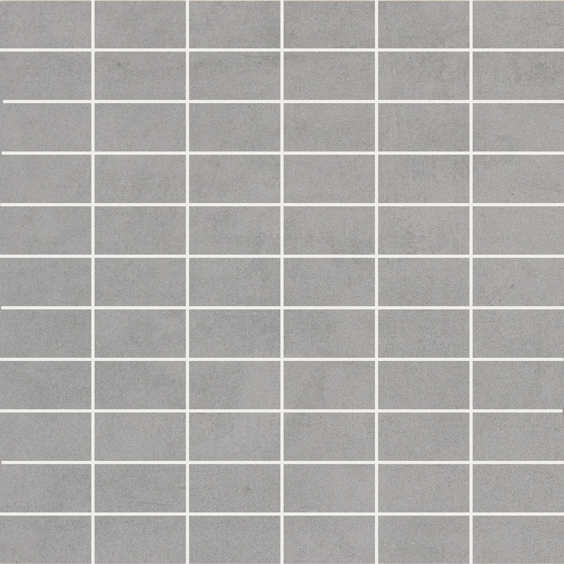 Omni Stacked Mosaic Dark Gray Matte Porcelain Tile