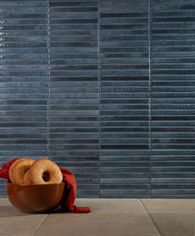 Align 6x6 Blue Gloss Porcelain Tile