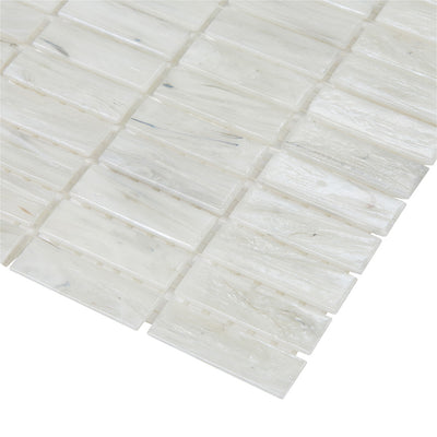 Luxe Allure Sand Dunes Stacked Mosaic Glass Tile