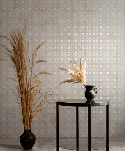 Siena 8x8 Sugar Deco Avorio Matte Porcelain Tile