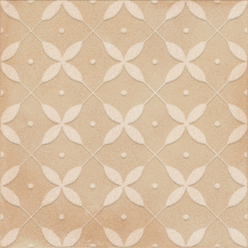 Siena 8x8 Sugar Deco Biscotti Matte Porcelain Tile