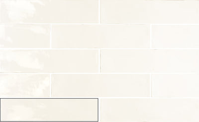 Timeless 3x12 White Rustic Edge Subway Tile