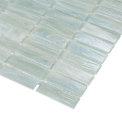 Luxe Allure Water's Edge Stacked Mosaic Glass Tile