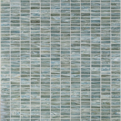 Luxe Allure Water's Edge Stacked Mosaic Glass Tile