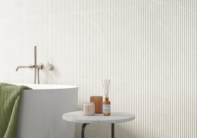 Zion 12x24 Deco White Matte Porcelain Tile