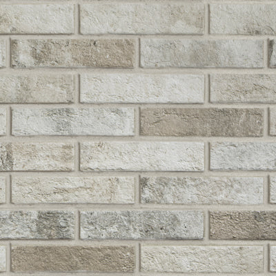 Brick 2X10 Fog Porcelain Tile