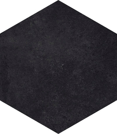 Bonita 5x6 Black Hexagon Porcelain Tile
