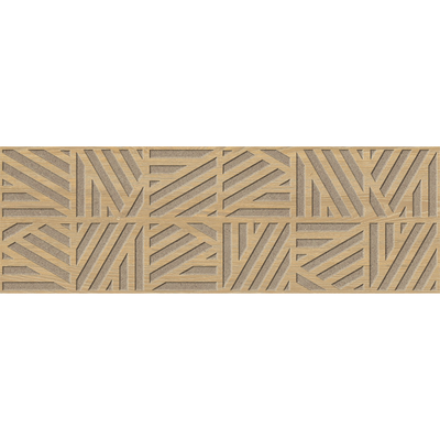 Cane 12X36 Light Beige Raised Wood Grain Pattern Wall Tile