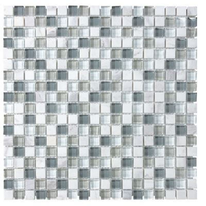 Luxe 1 - 5/8" X 5/8" Iceland Glass Mosaic Tile