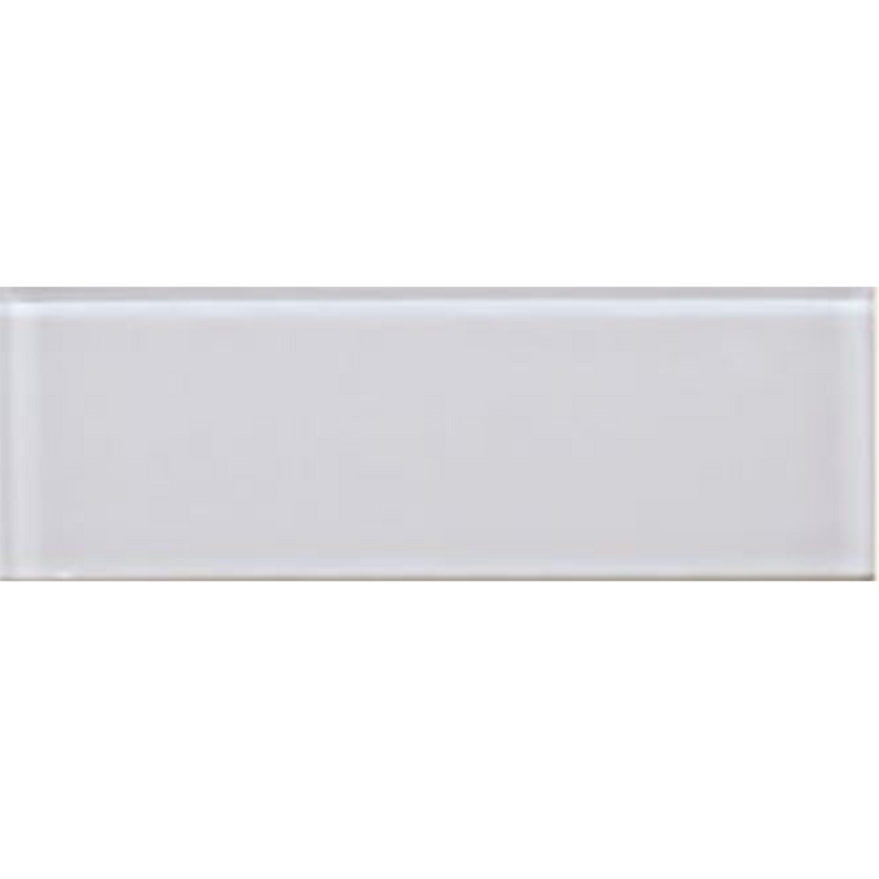 Luxe Glass 4X12 White Gloss Glass Tile