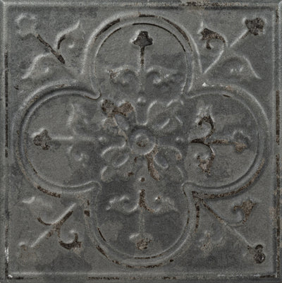 Antiquity 8X8 Gray Embossed Pattern Tile