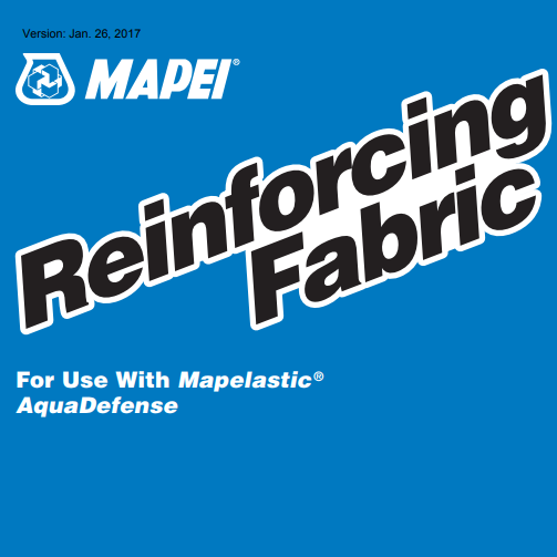 Mapei Reinforcing fabric Tile Market of Delaware