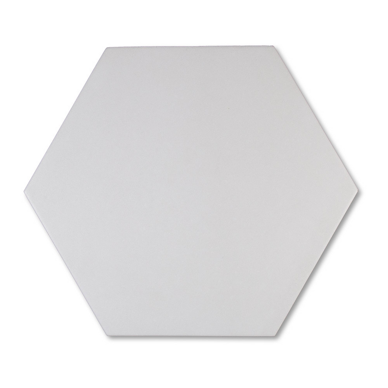 Solid Hex 8X9 Hexagon Light Gray Porcelain Tile