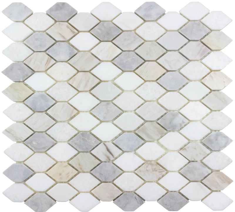 Spectrum 1-3/4" Warm Blend Natural Stone Picket Mosaic