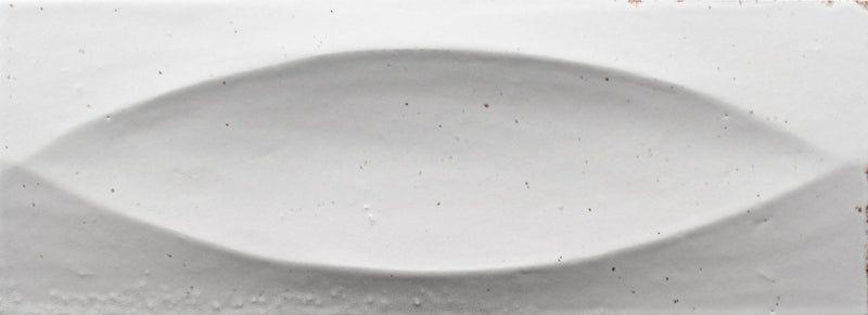 Surf 3X8 White Deco Gloss Porcelain Tile
