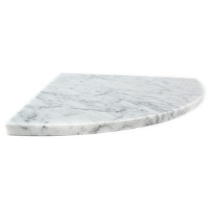 White Carrara Polished Corner Seat