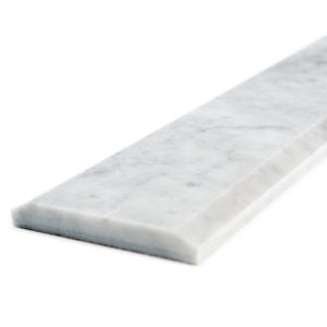 White Carrara Polished Threshold